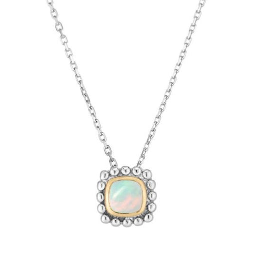 Phillip Gavriel Opal Popcorn silver & 18k gold Pendant