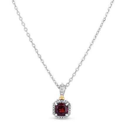 Phillip Gavriel Garnet Drop Popcorn Pendant