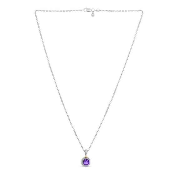 Phillip Gavriel Amethyst Drop Popcorn Pendant