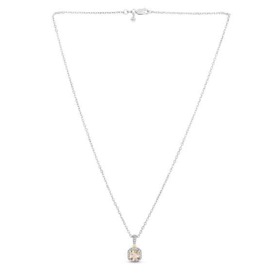 Phillip Gavriel Honey Quartz Drop Popcorn Pendant