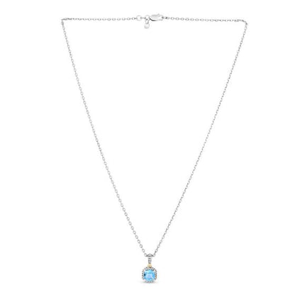 Phillip Gavriel Blue Topaz Drop Popcorn Pendant