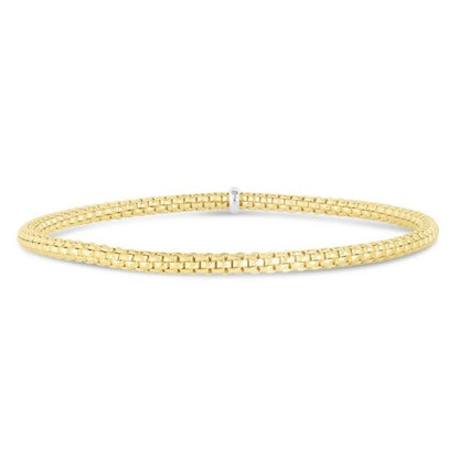 Phillip Gavriel 14K Gold Popcorn Stretch 3mm Bracelet