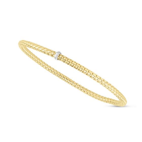 Phillip Gavriel 14K Gold Popcorn Stretch 3mm Bracelet